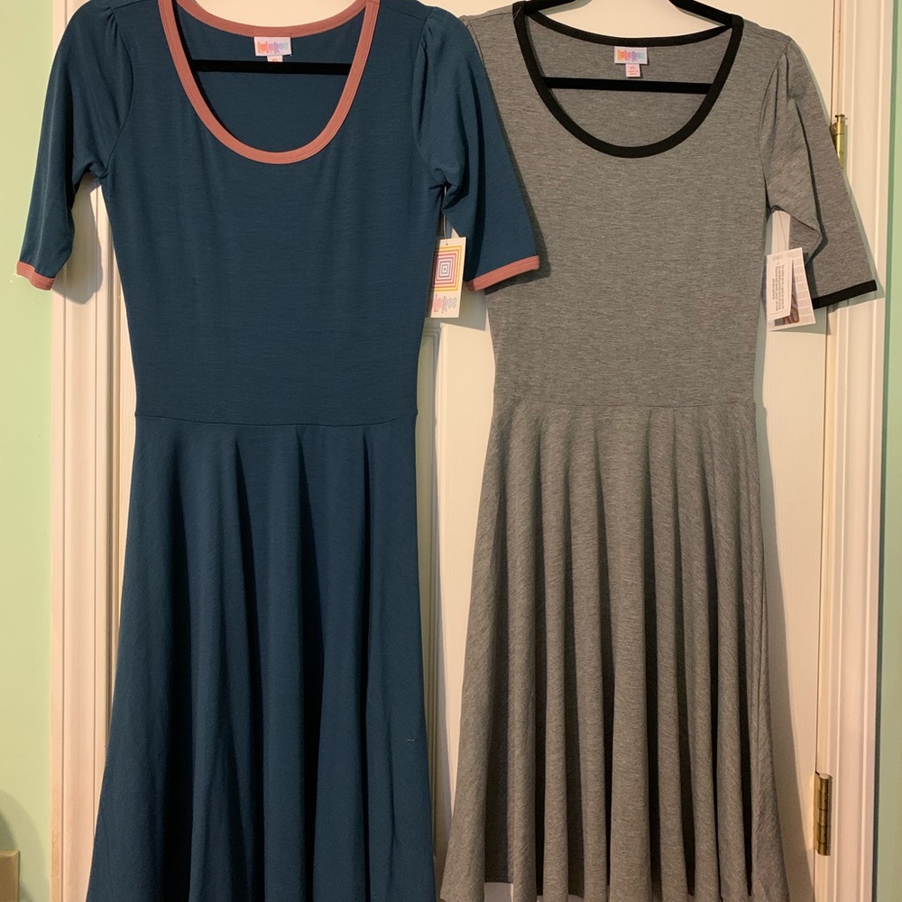 2 LuLaRoe Nicole Dresses